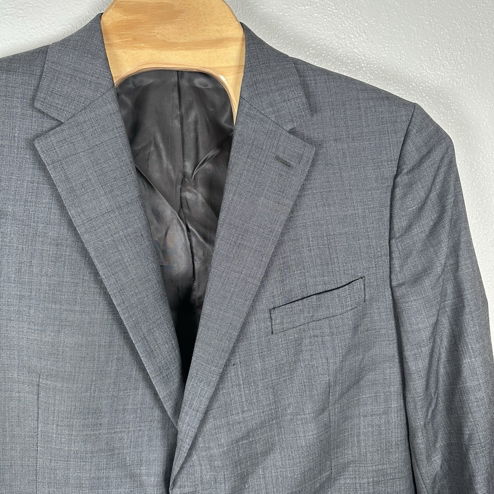 Lauren Ralph Lauren Mens Sz 46Long Blazer Sport Coat Charcoal Gray 2 Button Wool - Picture 2 of 10